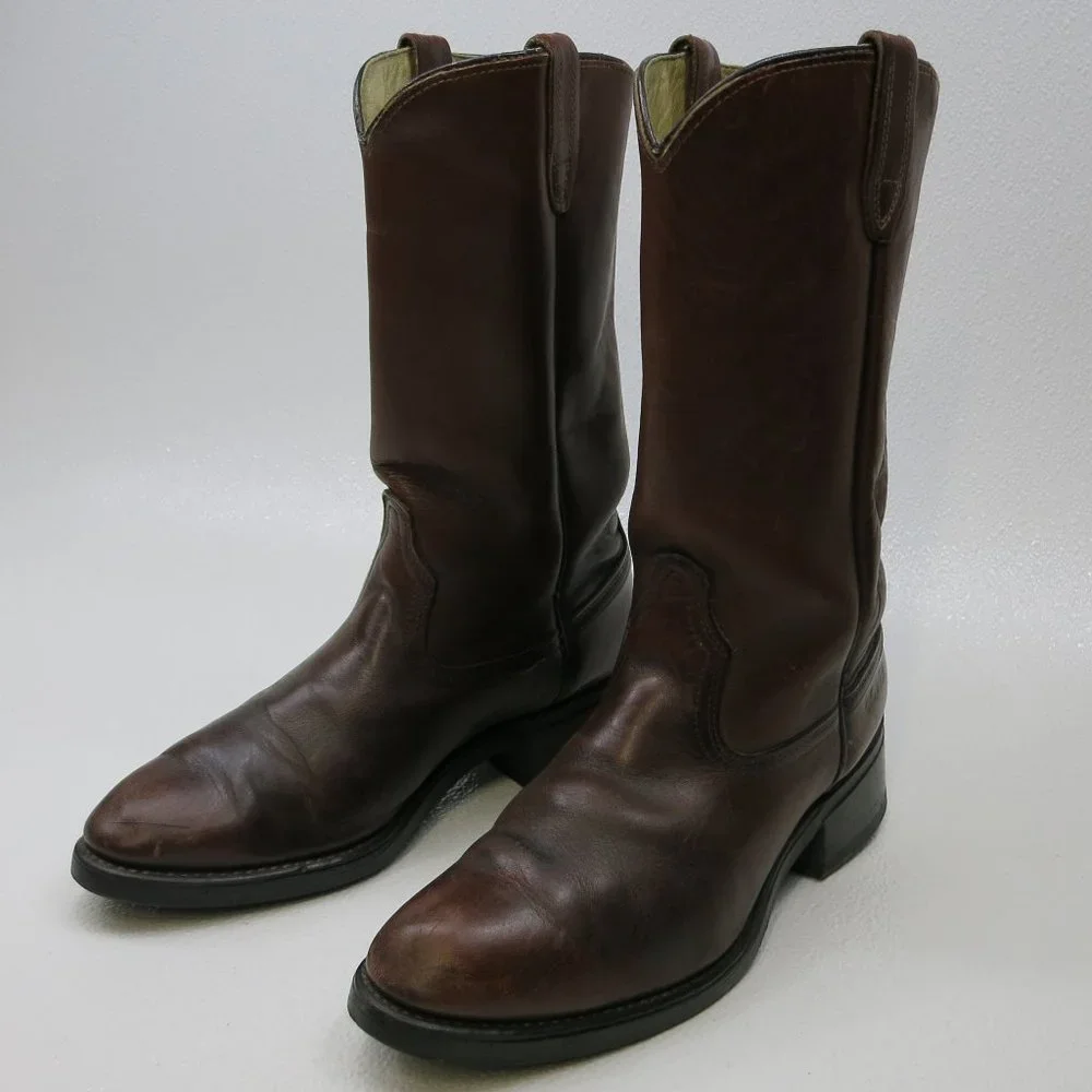 ACME Leather Western Biker Riding Glove Leather Boots Footwear Made in USA 8.5